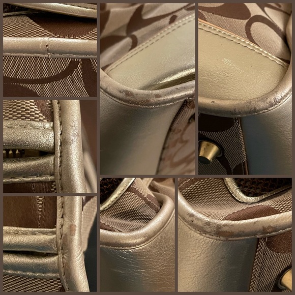 Coach Khaki Monogram Pet Carrier - Gold Leather Accents - Excellent Condition - Picture 15 of 15